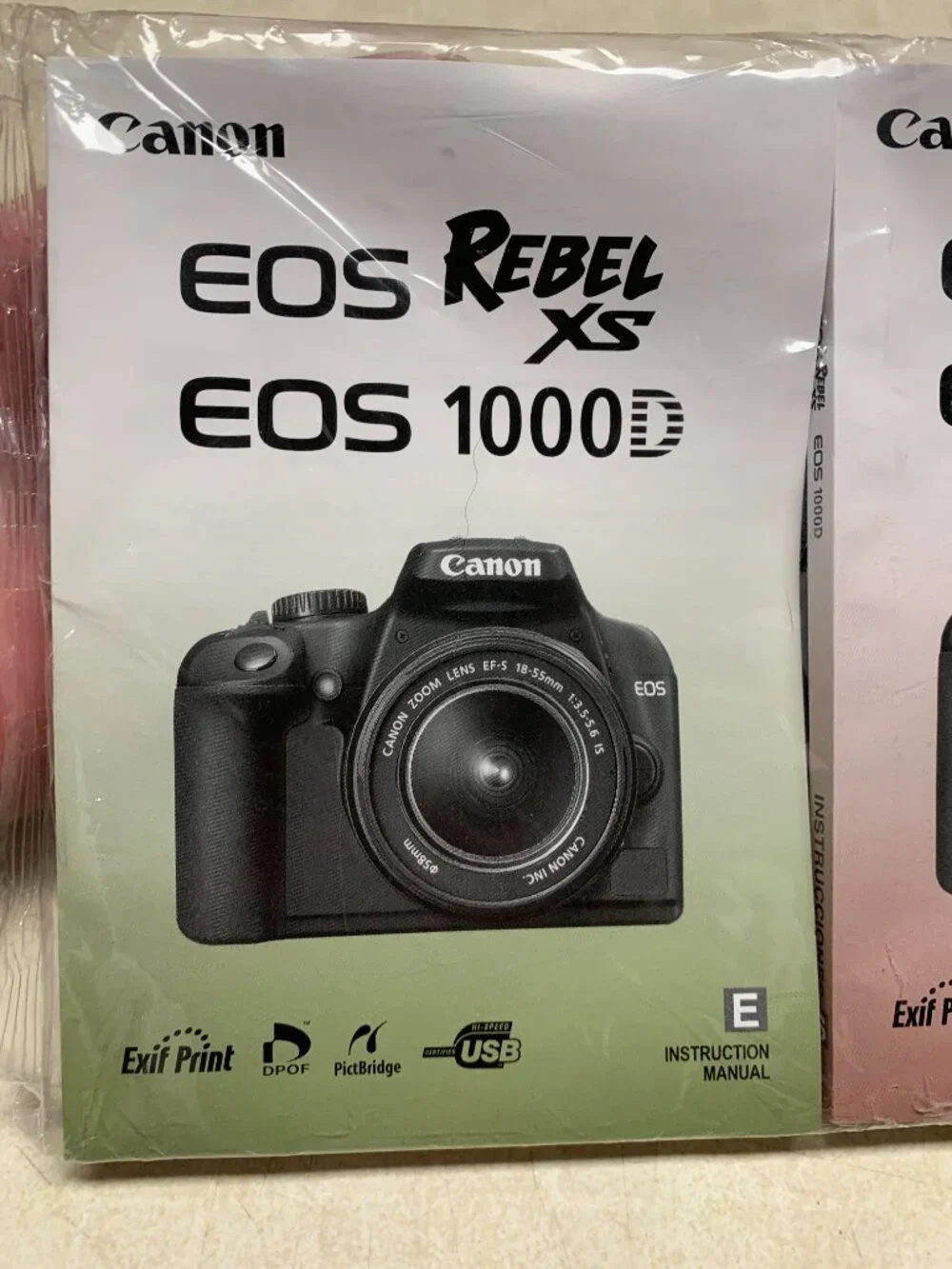 Canon EOS Rebel XS 1000D Digital Camera User Instruction Guide Manuals Sealed